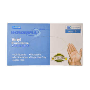 دستکش وینیل واندرفول بسته 100 عددی